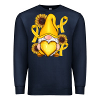 Navy Childhood Cancer gnome Premium Sweatshirt - RanaPortraitStore