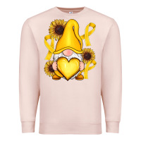 Pale Pink Childhood Cancer gnome Premium Sweatshirt - RanaPortraitStore