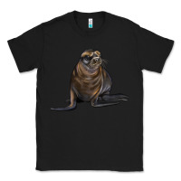 Black Sea Lion Illustrations Classic Tee - LillyAllenDesigns