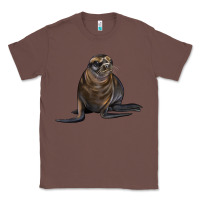 Chestnut Sea Lion Illustrations Classic Tee - LillyAllenDesigns