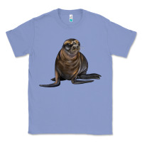 Colony Blue Sea Lion Illustrations Classic Tee - LillyAllenDesigns