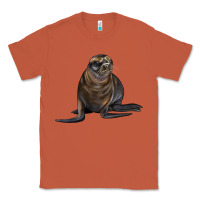 Copper Sea Lion Illustrations Classic Tee - LillyAllenDesigns