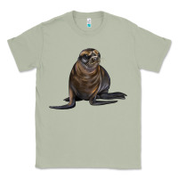 Matcha Sea Lion Illustrations Classic Tee - LillyAllenDesigns