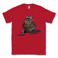 Red Sea Lion Illustrations Classic Tee - LillyAllenDesigns