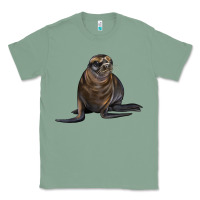 Sage Sea Lion Illustrations Classic Tee - LillyAllenDesigns
