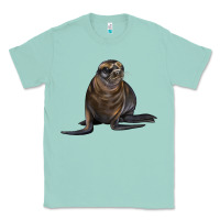 Seafoam Sea Lion Illustrations Classic Tee - LillyAllenDesigns
