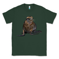 Sports Green Sea Lion Illustrations Classic Tee - LillyAllenDesigns