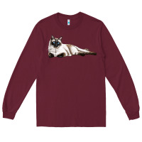 Burgundy siamese Long Sleeve Tee - LillyAllenDesigns