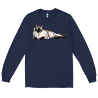 Navy siamese Long Sleeve Tee - LillyAllenDesigns