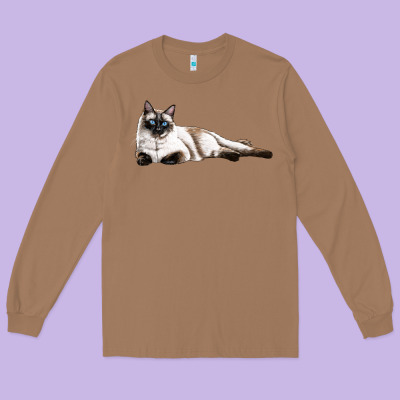 Siamese Long Sleeve Tee Designed By Lillyallendesigns