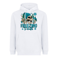 White freezing to death winter skull Heavyweight Hoodie - Jasminsmagicworld