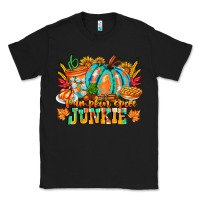 Black Pumpkin Spice Junkie Classic Tee - CowhideDigitalArt