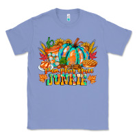 Colony Blue Pumpkin Spice Junkie Classic Tee - CowhideDigitalArt