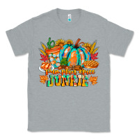 Heather Grey Pumpkin Spice Junkie Classic Tee - CowhideDigitalArt