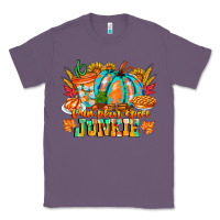 Lavender Pumpkin Spice Junkie Classic Tee - CowhideDigitalArt