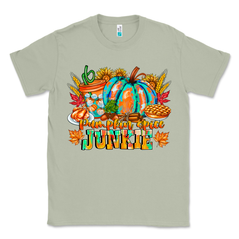 Pumpkin Spice Junkie Classic Tee by CowhideDigitalArt | Teevron
