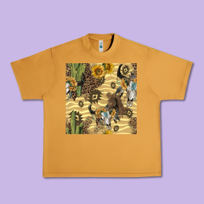 Aztec Bull Skull Urban Heavy Tee Designed By Bundleandbundleshop
