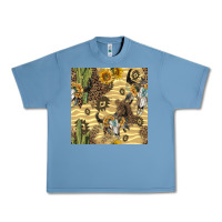 Pebble Blue aztec bull skull Urban Heavy Tee - BundleAndBundleShop