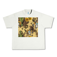 Pistachio aztec bull skull Urban Heavy Tee - BundleAndBundleShop