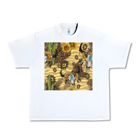 White aztec bull skull Urban Heavy Tee - BundleAndBundleShop