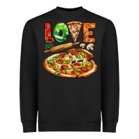 Black love pizza Heavyweight Sweatshirt - AdoDesignShop