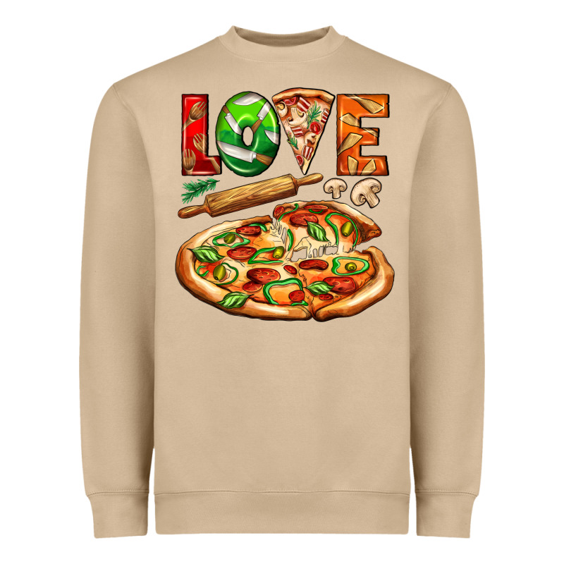Love Pizza Heavyweight Sweatshirt by AdoDesignShop | Teevron