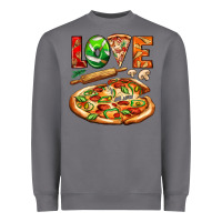Storm love pizza Heavyweight Sweatshirt - AdoDesignShop