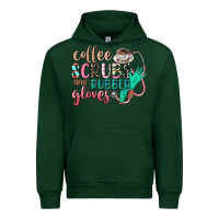 Forest Green coffee scrubs and rubber gloves Urban Hoodie - CowGirlArtShop