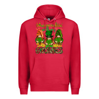 Cardinal shamrockin with my gnomies Premium Hoodie - NancyCooperArtShop