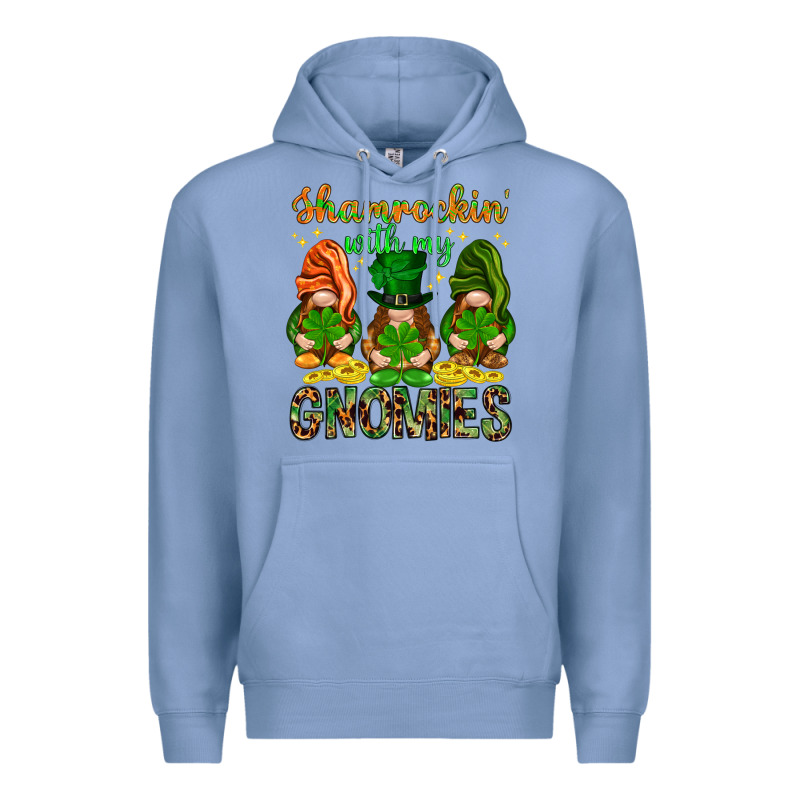 Shamrockin With My Gnomies Premium Hoodie by NancyCooperArtShop | Teevron