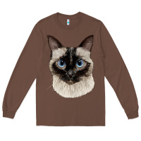 Chestnut siamese face Long Sleeve Tee - LillyAllenDesigns