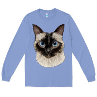 Colony Blue siamese face Long Sleeve Tee - LillyAllenDesigns