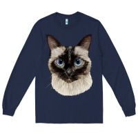 Navy siamese face Long Sleeve Tee - LillyAllenDesigns