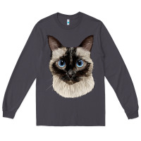 Smoke siamese face Long Sleeve Tee - LillyAllenDesigns