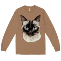 Toasted Coconut siamese face Long Sleeve Tee - LillyAllenDesigns