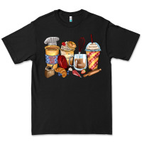 Black bakery coffee cups Premium Tee - Zillion Design Studio