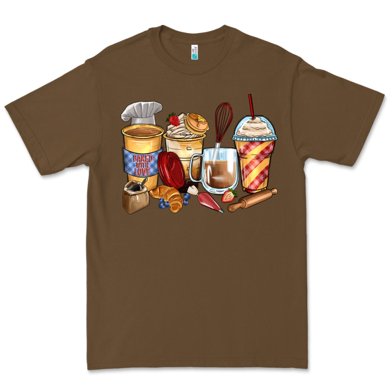 Bakery Coffee Cups Premium Tee by Zillion Design Studio | Teevron