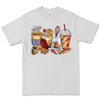 Dove Grey bakery coffee cups Premium Tee - Zillion Design Studio