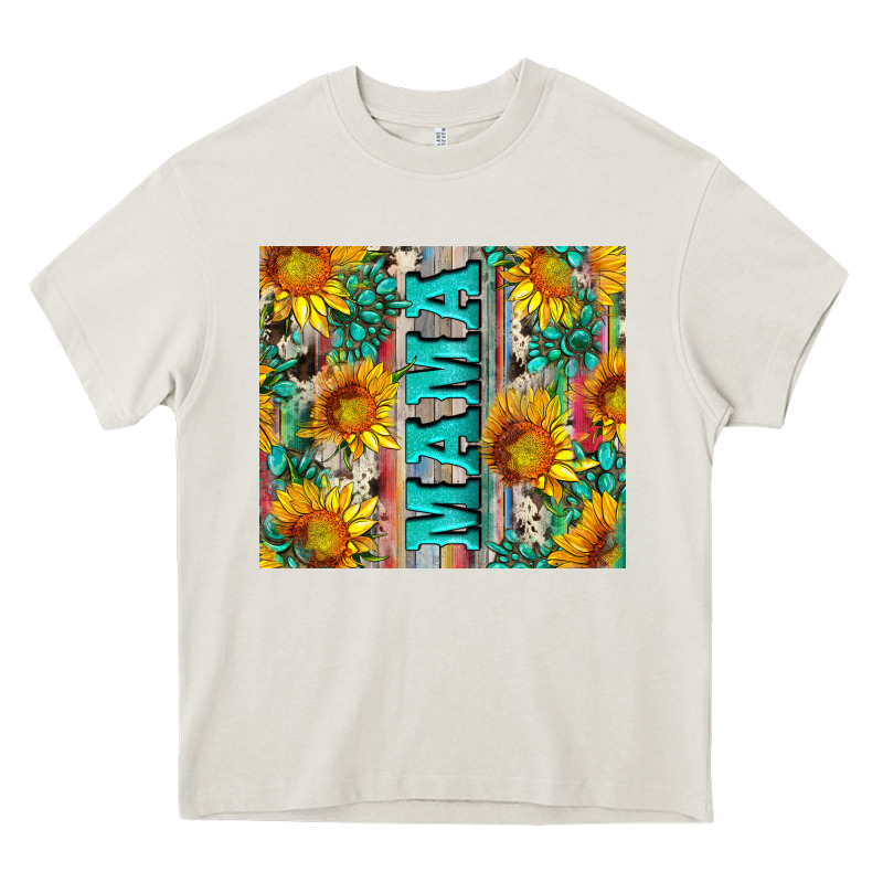 Mama Wıth Sunflowers And Gemstone Heavy Core Tee by Artiststas | Teevron