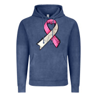 Vintage Denim breast cancer sport ribbons Vintage Hoodie - AdoDesignShop
