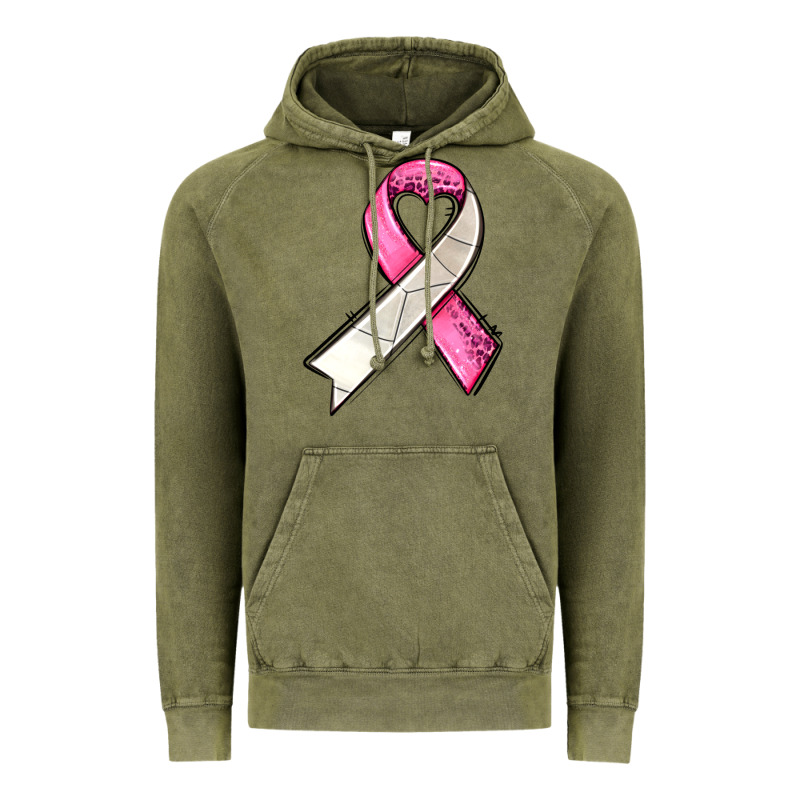 Breast Cancer Sport Ribbons Vintage Hoodie by AdoDesignShop | Teevron
