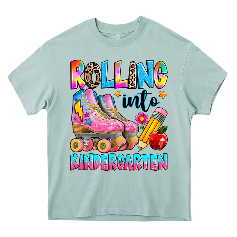 Rolling Into Kindergarten Grade Heavy Core Tee by texasbilliewilder | Teevron