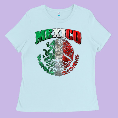 Mexico Coat Of Arms Ladies Tee Designed By Zillion Design Studio