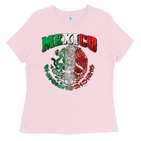 Bubblegum Pink mexico coat of arms Ladies Tee - Zillion Design Studio