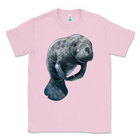 Bubblegum Pink Manatee Illustrations Classic Tee - LillyAllenDesigns
