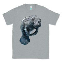 Heather Grey Manatee Illustrations Classic Tee - LillyAllenDesigns
