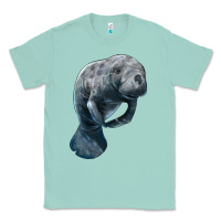 Seafoam Manatee Illustrations Classic Tee - LillyAllenDesigns