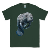 Sports Green Manatee Illustrations Classic Tee - LillyAllenDesigns
