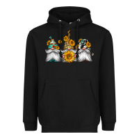 Black western sunflowers gnomes Heavyweight Hoodie - Jasminsmagicworld