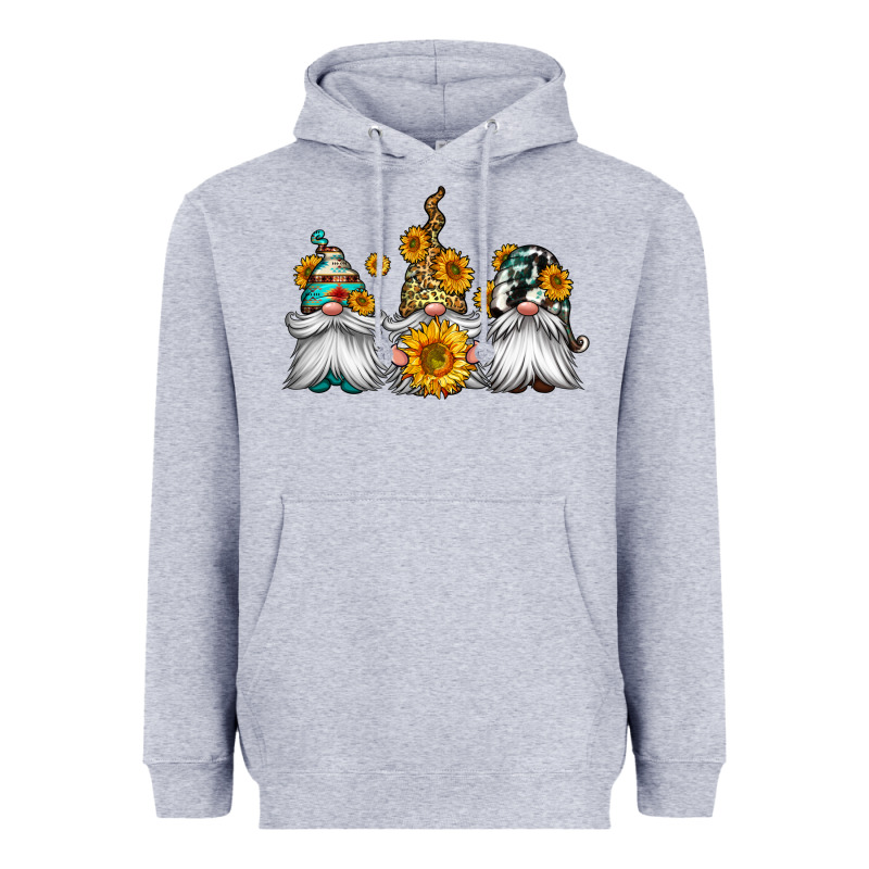 Western Sunflowers Gnomes Heavyweight Hoodie by Jasminsmagicworld | Teevron
